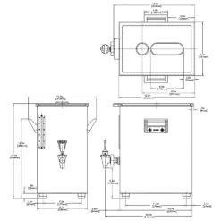 BUNN® BUNN TD4 Square Iced Tea Dispenser W/ Brew-Thru Lid & Sweet, Unsweet Handle -Delicious Coffee 03250.0006 preinstall