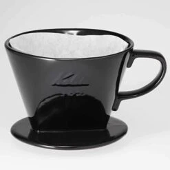 Kalita Style 102 Ceramic Coffee Dripper - Black -Delicious Coffee 102blk4 f82c993c 8946 4f8c 9441 3ac2040be0b7
