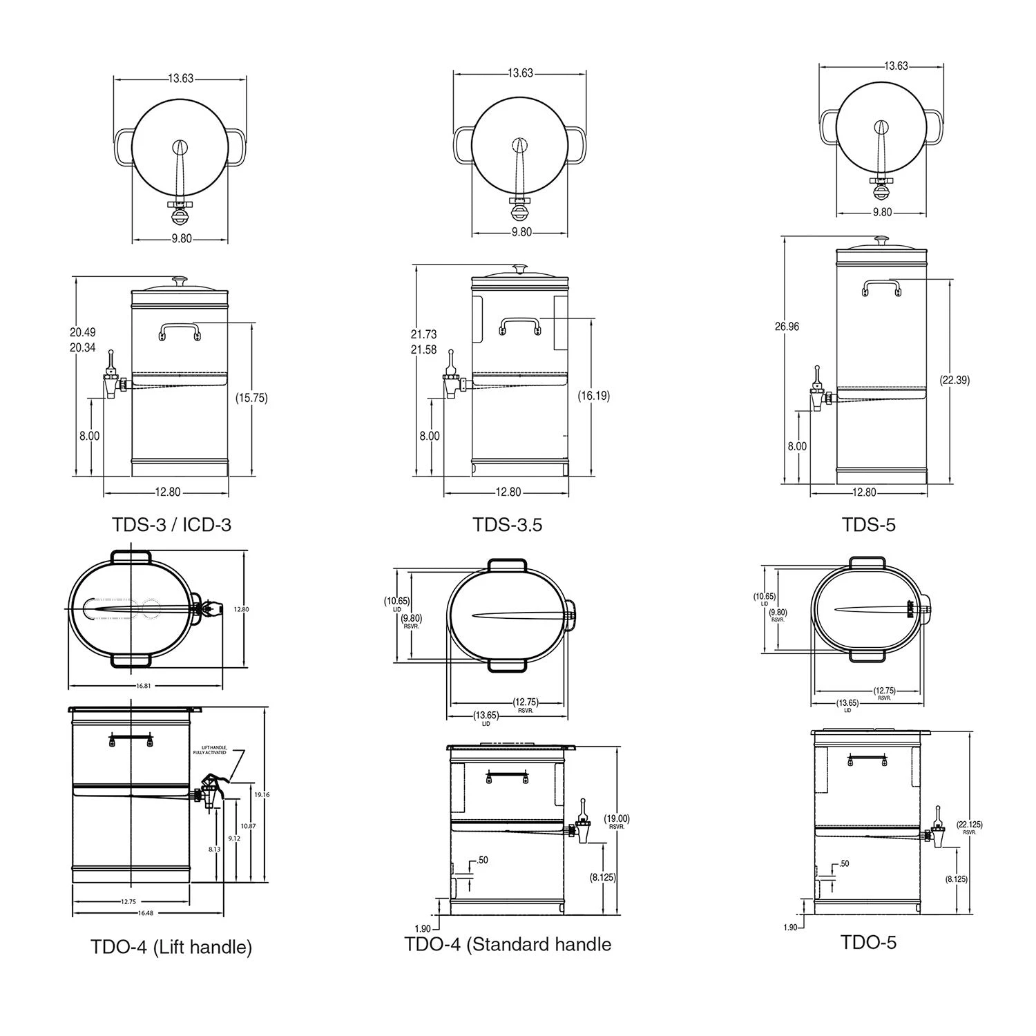 BUNN® BUNN TDO-5 Iced Tea & Coffee Dispenser W/ Solid Lid 4 BUNN® BUNN TDO-5 Iced Tea & Coffee Dispenser W/ Solid Lid - Image 2