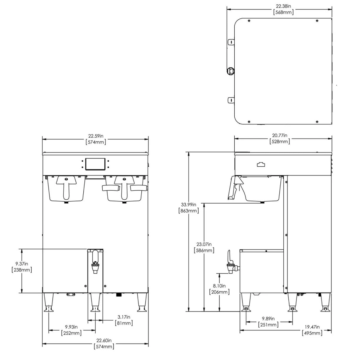 BUNN® BUNN ICB Twin TF 1.5 Gallon Platinum Edition Coffee Brewer 4 BUNN® BUNN ICB Twin TF 1.5 Gallon Platinum Edition Coffee Brewer - Image 2