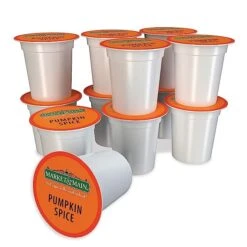 Market & Main Pumpkin Spice Compatible With Keurig K-cup Brewers, 6 Boxes (72 Cups) -Delicious Coffee 81suvcqzihl. sx679