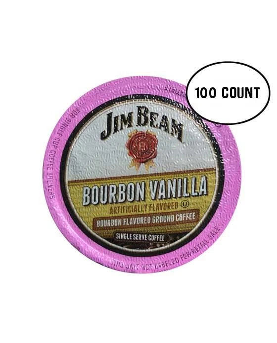 Jim Beam Bourbon Vanilla Single Serve Coffee, 100 Count, Keurig 2.0 Compatible 3 Jim Beam Bourbon Vanilla Single Serve Coffee, 100 Count, Keurig 2.0 Compatible