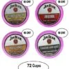 Jim Beam Coffee Single Serve Cups, Assorted Flavors,18 Cups Each -Delicious Coffee Jim Beam Coffee Single Serve Cups Assorted Flavors 72 cups 2nd