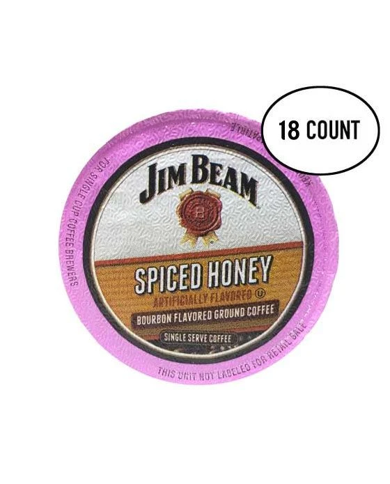 Jim Beam Spiced Honey Bourbon Flavored Single Serve Cups, 18 Cups 3 Jim Beam Spiced Honey Bourbon Flavored Single Serve Cups, 18 Cups