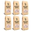 Ancient Roots Hazelnut Medium Roast Flavored Mushroom Ground Coffee 6/12 Oz Bags -Delicious Coffee ancient roots hazelnut flavored mushroom coffee hazelnut coffee6bags