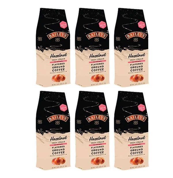 Baileys Bailey's, Hazelnut Irish Cream, Flavored Ground Coffee (6 Bags/10 Oz) 3 Baileys Bailey's, Hazelnut Irish Cream, Flavored Ground Coffee (6 Bags/10 Oz)