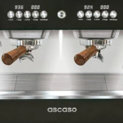 Ascaso Barista T Plus, Automatic 2 Group Espresso Machine, With Thermodynamic Technology (Black) -Delicious Coffee barista t 2gr black detail