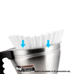 Paper Coffee Filters, Fits Batch Brewers - Size 14"x 5" (500 Count) -Delicious Coffee basekt filter place fe42439a 2415 4199 9cc4 4e5df8a5863d