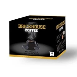 Brickhouse Single Serve Coffee, Decaf Brown Sugar Bourbon, 72 Count -Delicious Coffee brickhouse decaf brown sugar bourbon single serve cups 12 count 1