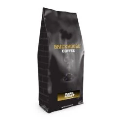 Brickhouse Ground Coffee, Dark Roast, 2/12 Oz Bags -Delicious Coffee brickhouse ground coffee dark roast 12oz bag 1