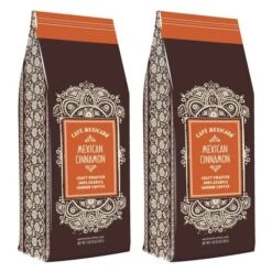 Cafe Mexicano Ground Coffee, Mexican Cinnamon, 1 Lb Bag (2 Pack)