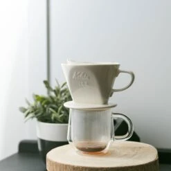 Kalita Style 102 Ceramic Coffee Dripper - White 16 Kalita Style 102 Ceramic Coffee Dripper - White -Delicious Coffee ceramic dripper 102 1