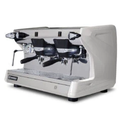 Rancilio Classe 5 S 2 Group Semi-Automatic Espresso Machine - Ice White -Delicious Coffee cla5s 2gr wht xfrt