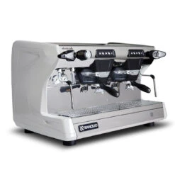 Rancilio Classe 5 USB 2 Group Volumetric Espresso Machine - Ice White -Delicious Coffee cla5usb 2gr white xfrt2