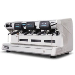 Rancilio Classe 7 USB Tall 3 Group Volumetric Espresso Machine - Ice White -Delicious Coffee cla7usbt 3gr wht xfrtr