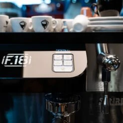 Sanremo F18 3 Group Volumetric Espresso Machine - White -Delicious Coffee f18 display 4dd290c3 d847 4e8d 8f4e fbdd14352a64
