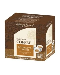 Harry & David Butterscotch Caramel Single Serve Coffee,4/18 Count -Delicious Coffee harry david butterscotch caramel single serve coffee 1