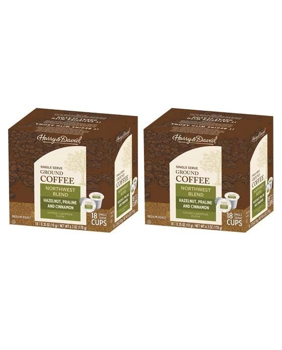 Harry & David Northwest Blend Single Serve Cups Coffee, 2/18 Count 3 Harry & David Northwest Blend Single Serve Cups Coffee, 2/18 Count