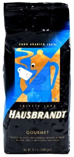 Hausbrandt Gourmet 100% Arabica -Delicious Coffee hausbrandt gourmet bohne bonen 100 arabica 1 kilo kopen koffie bonen kaffee kl