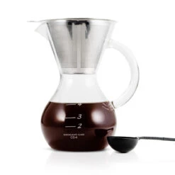 Yama Coffee Drip Pot W/ Glass Handle & Filter Cone - 20oz -Delicious Coffee hermiston 4 cup