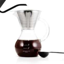 Yama Coffee Drip Pot W/ Glass Handle & Filter Cone - 20oz -Delicious Coffee hermiston 4 cup 1