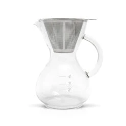 Yama Coffee Drip Pot W/ Glass Handle & Filter Cone - 20oz
