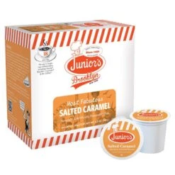 Junior's Most Fabulous Salted Caramel, Medium Roast Single Single Serve 18 Ct