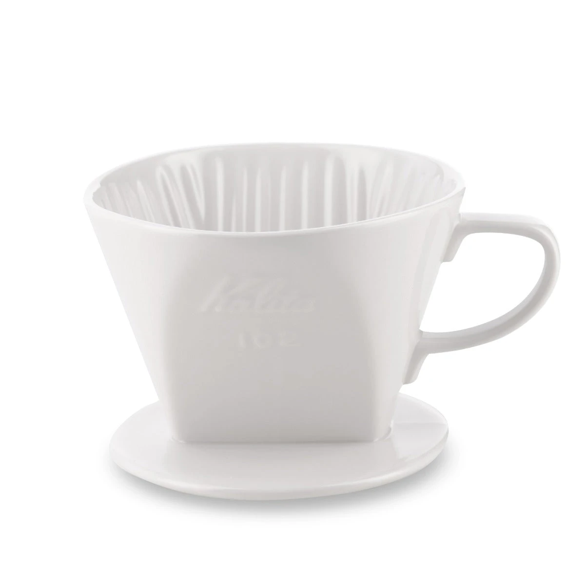 Kalita Style 102 Ceramic Coffee Dripper - White 3 Kalita Style 102 Ceramic Coffee Dripper - White