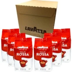 Brand Lavazza Qualita Rossa Box 6x1kg -Delicious Coffee lavazza qualita rossa doos 6