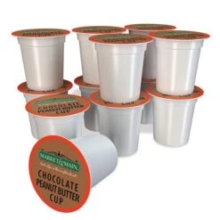 Market & Main Chocolate Peanut Butter Single Serve Coffee Cups, 2 Boxes (24 Cups) -Delicious Coffee market main chocolate peanut butter cup ground coffee single serve cups 1box 12cups1 2