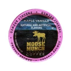 Moose Munch MapleWalnut/DarkChocCaramel/MilkChocCaramel/MapleVanilla 4/18 Ct -Delicious Coffee moosemucnhmapplevanilla 5