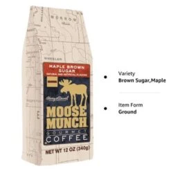 Harry & David Moose Munch Maple Brown Sugar Ground Gourmet Coffee 3 Bags (12 Oz Each) -Delicious Coffee new project 2 1