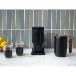 Opus Conical Burr Coffee Grinder - Black -Delicious Coffee opus grinder black life1