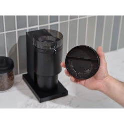 Opus Conical Burr Coffee Grinder - Black -Delicious Coffee opus grinder black life5
