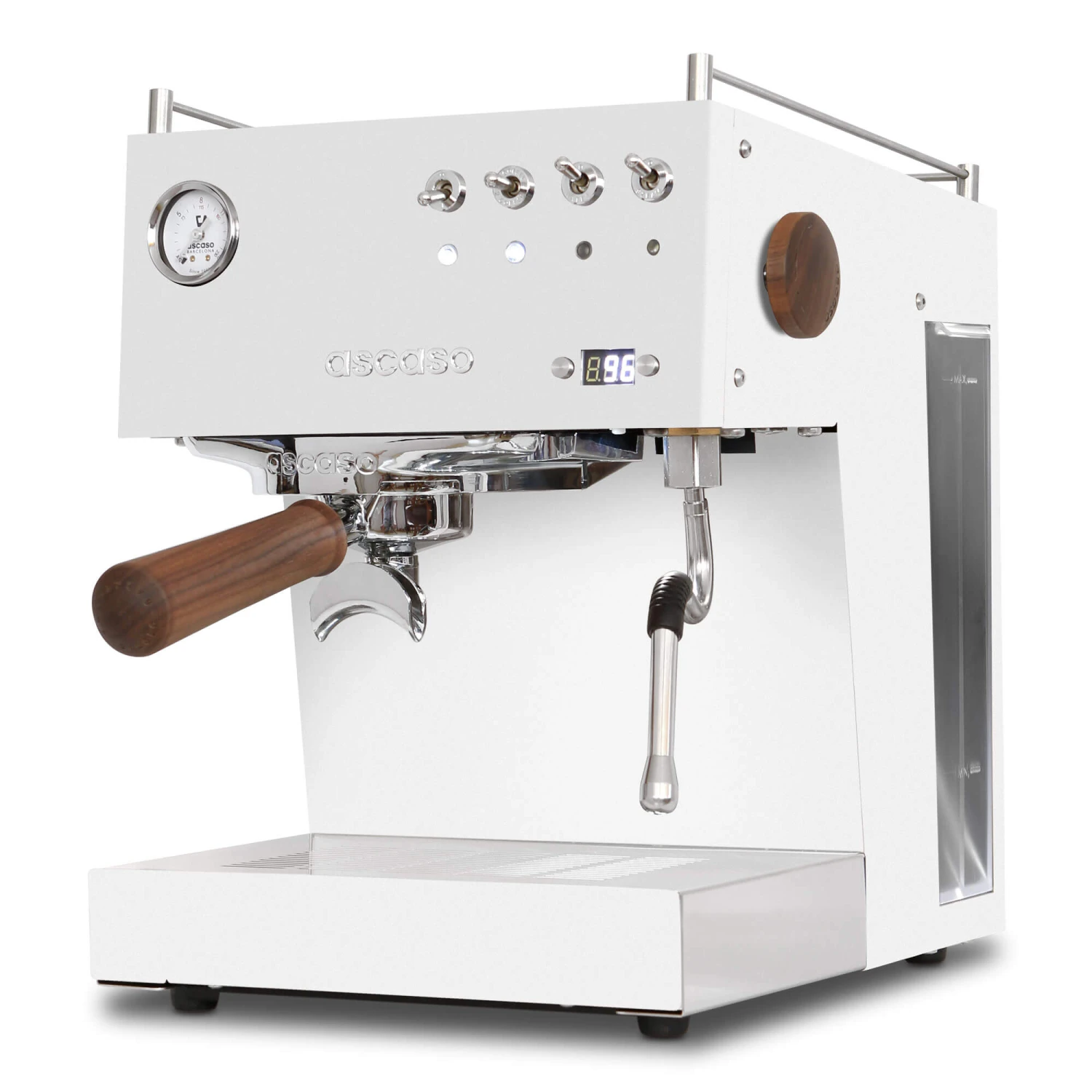 Ascaso Steel UNO Programmable Espresso Machine W/PID Controller, Single Thermoblock, 120V (White) 4 Ascaso Steel UNO Programmable Espresso Machine W/PID Controller, Single Thermoblock, 120V (White) - Image 2
