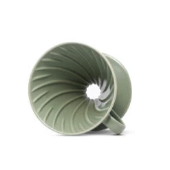 Hario V60 Ceramic Coffee Dripper 02 - Oil Green -Delicious Coffee v60 oil green 2
