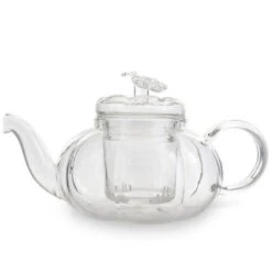 Yama Glass Pumpkin Teapot W/ Infuser (24 Oz)