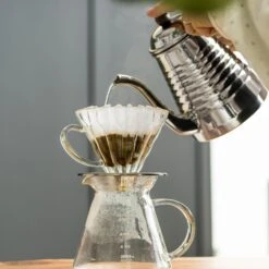 Yama Glass Cone Coffee Dripper - Stainless Steel -Delicious Coffee yama glass ss dripper 3
