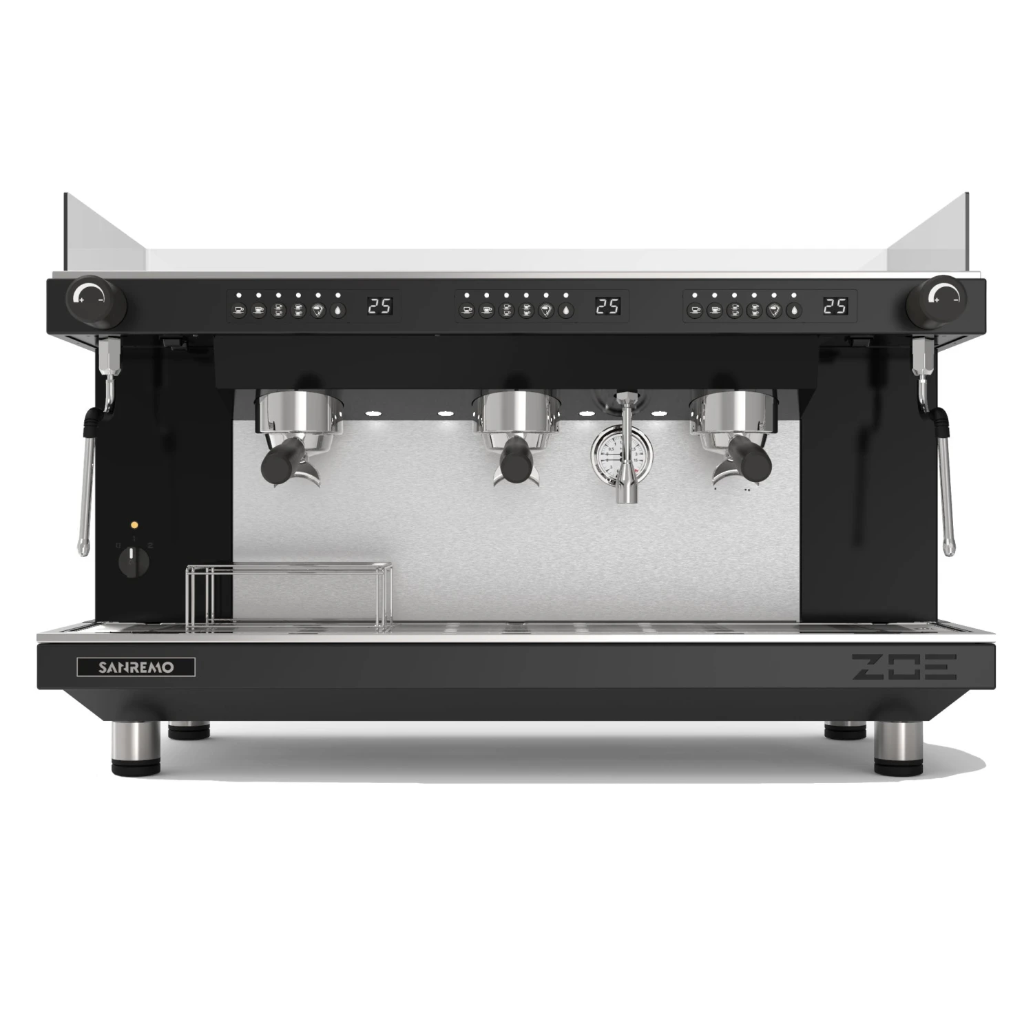 Sanremo Zoe Competition Tall 3 Group Volumetric Espresso Machine - Black 3 Sanremo Zoe Competition Tall 3 Group Volumetric Espresso Machine - Black